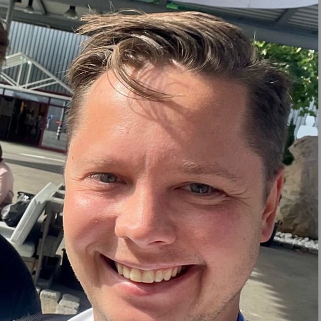 Airidas Juskaitis, photographed at an industry event